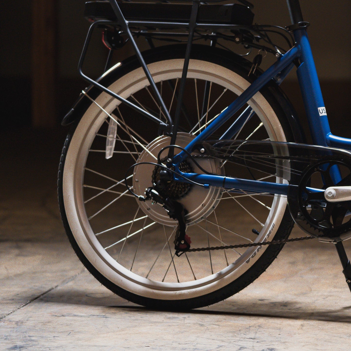 Cruiser Bike Rear Wheel with Tire and Brake